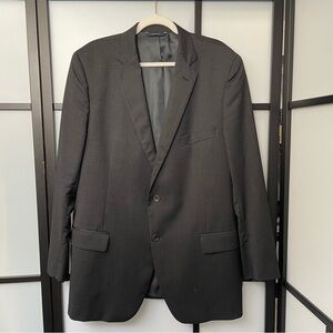 [45L/40W] Brooks Brothers Men’s Dark Grey 100% Wool 1818 Fitzgerald Suit Coat